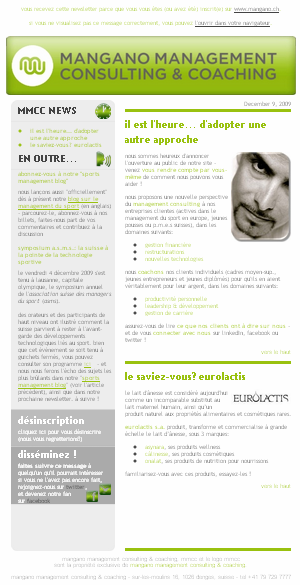 mmcc newsletter 091209